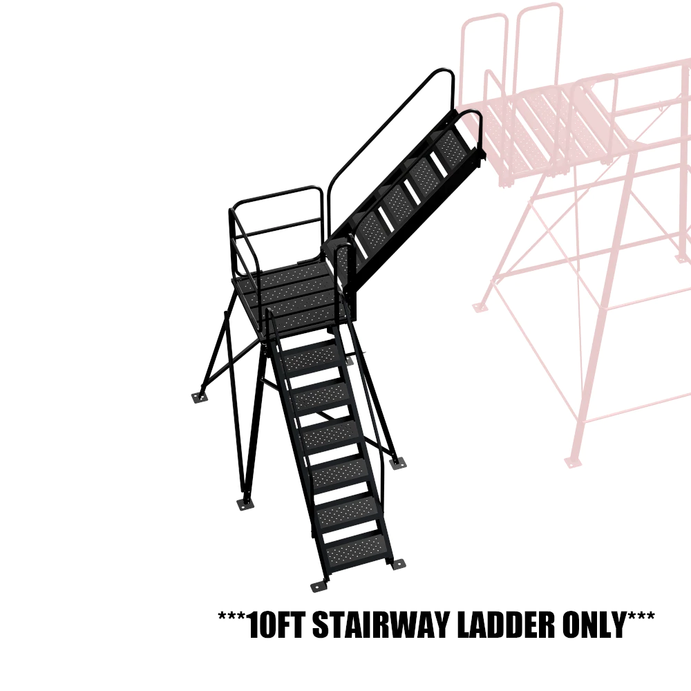 10ft Stairway Ladder for Redneck Blinds Porch Extension