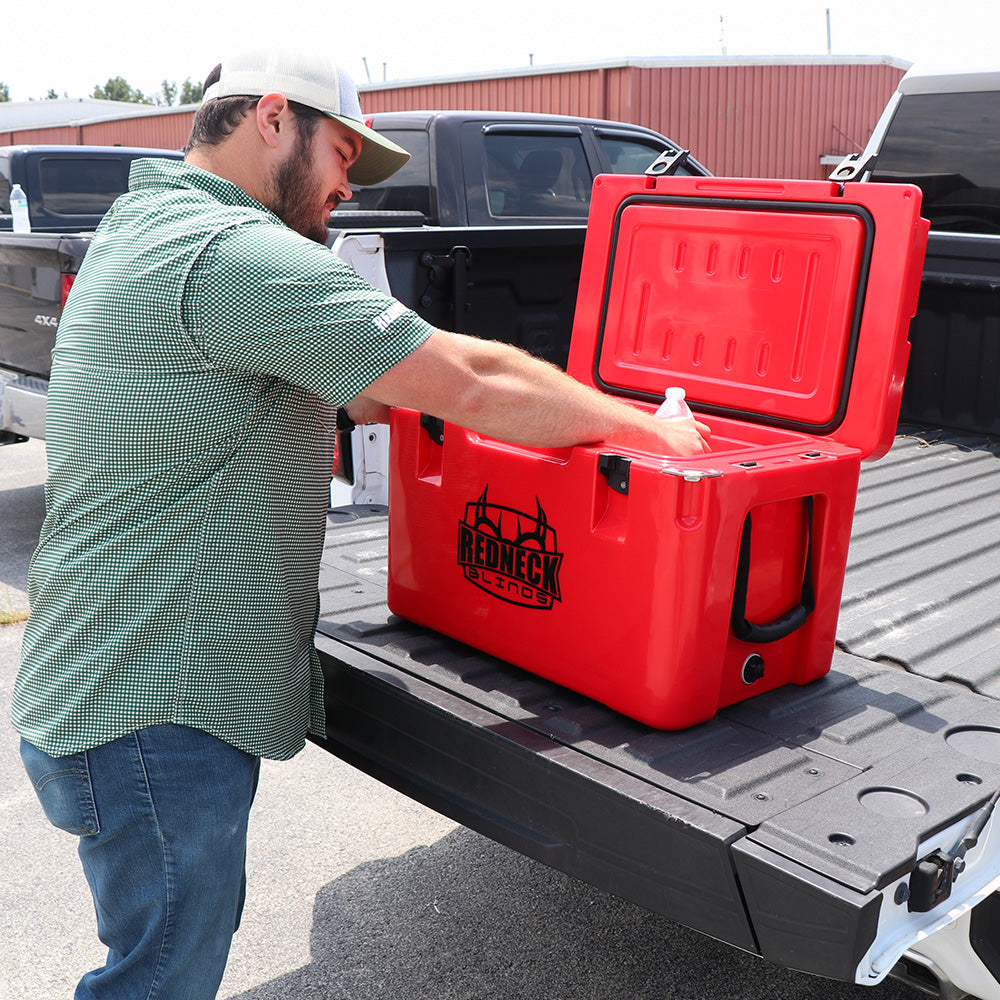 35qt cooler on truck bed