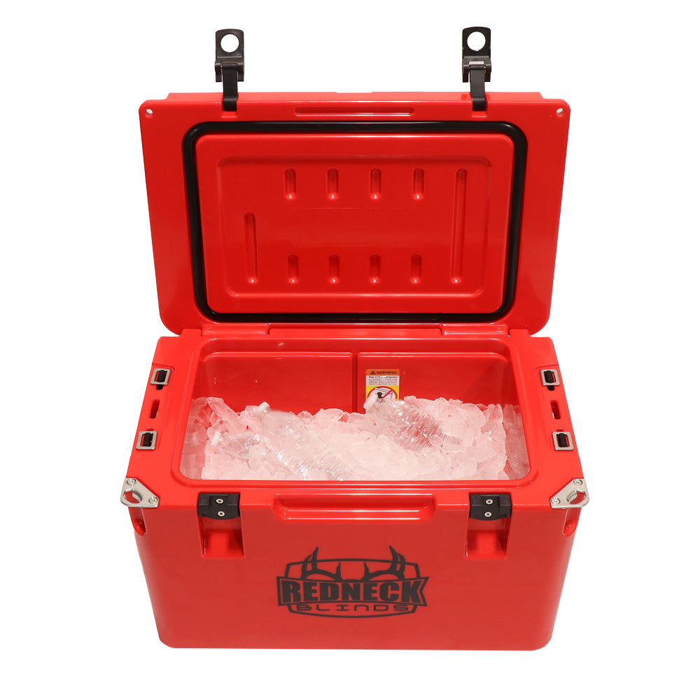 35 quart cooler with ice and drinks