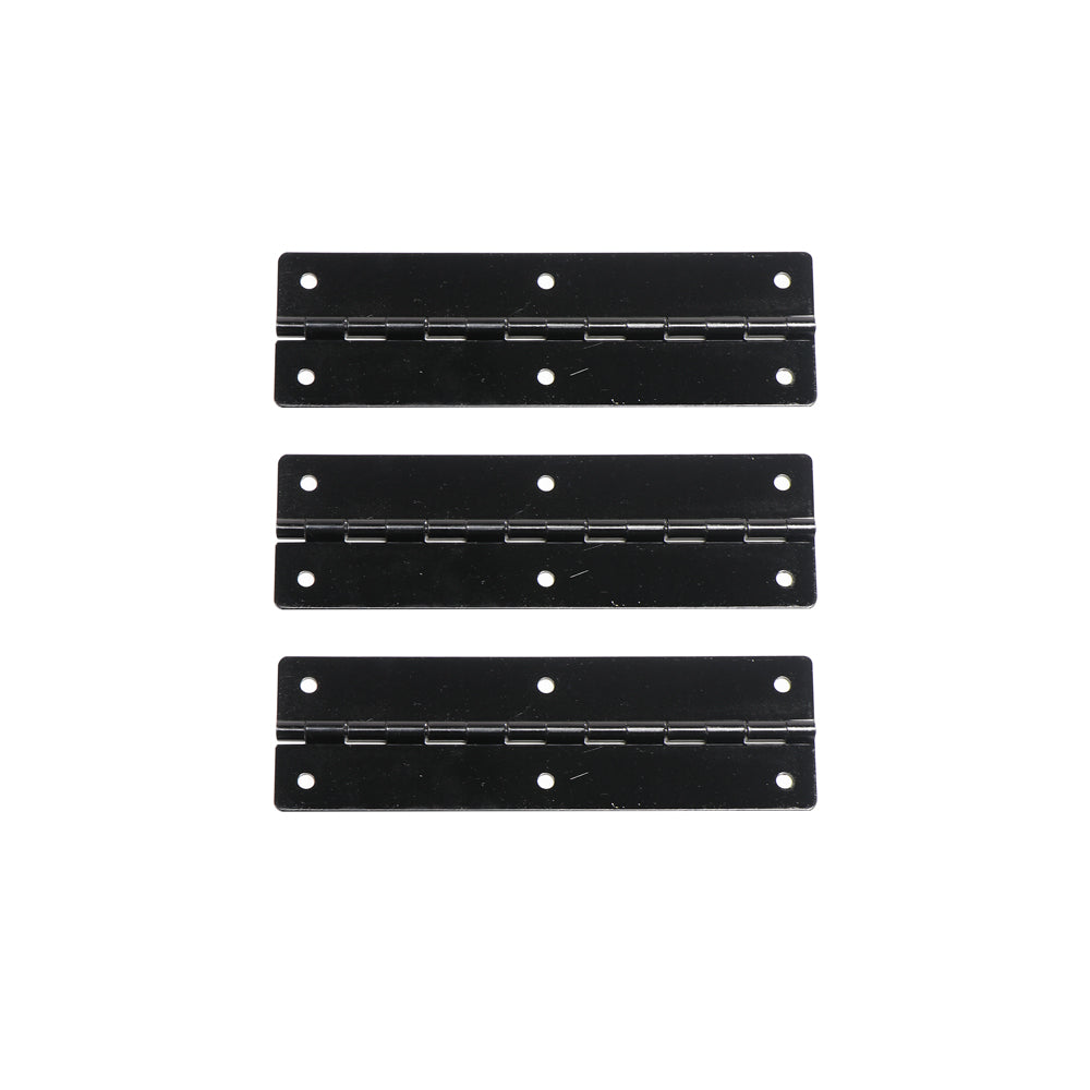 Door Hinge, Full Set, 3 Hinges w/ Rivets