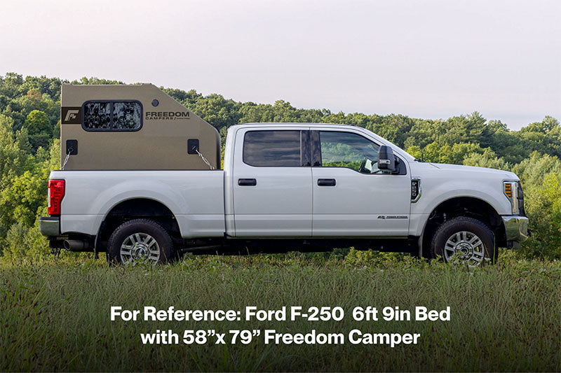 Ford F-250 with 58x79 Freedom Camper