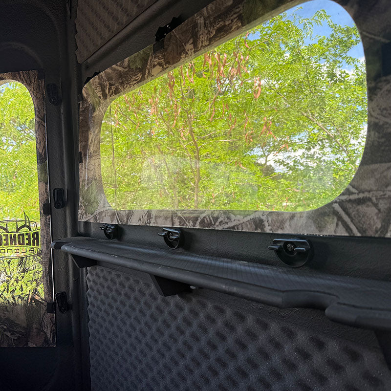 Magnetic curtain system over a new Redneck Blind window