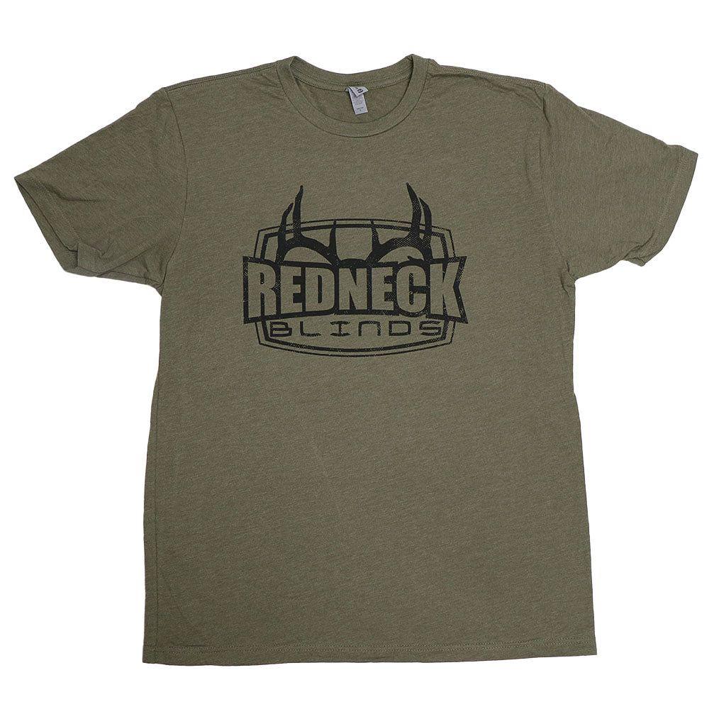 Olive green Redneck Blinds t-shirt