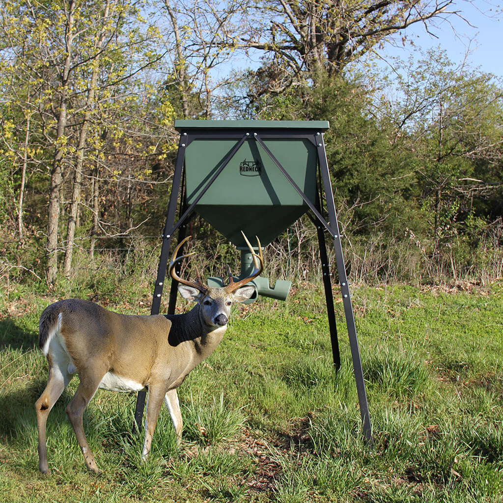 750 LB Fiberglass Gravity Deer Feeder