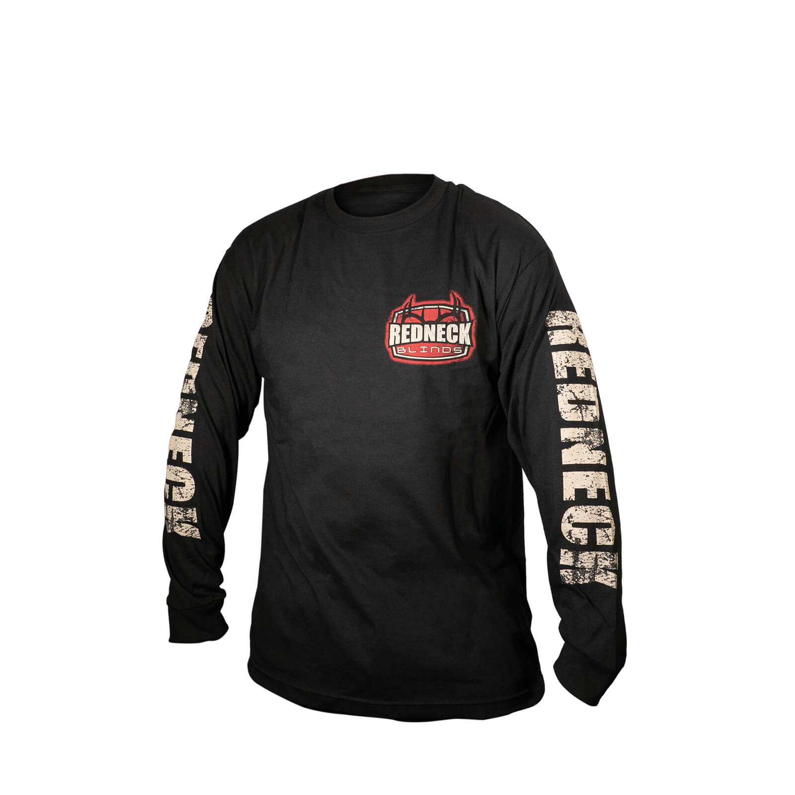 Redneck Distressed Logo Long Sleeve T-Shirt - Front