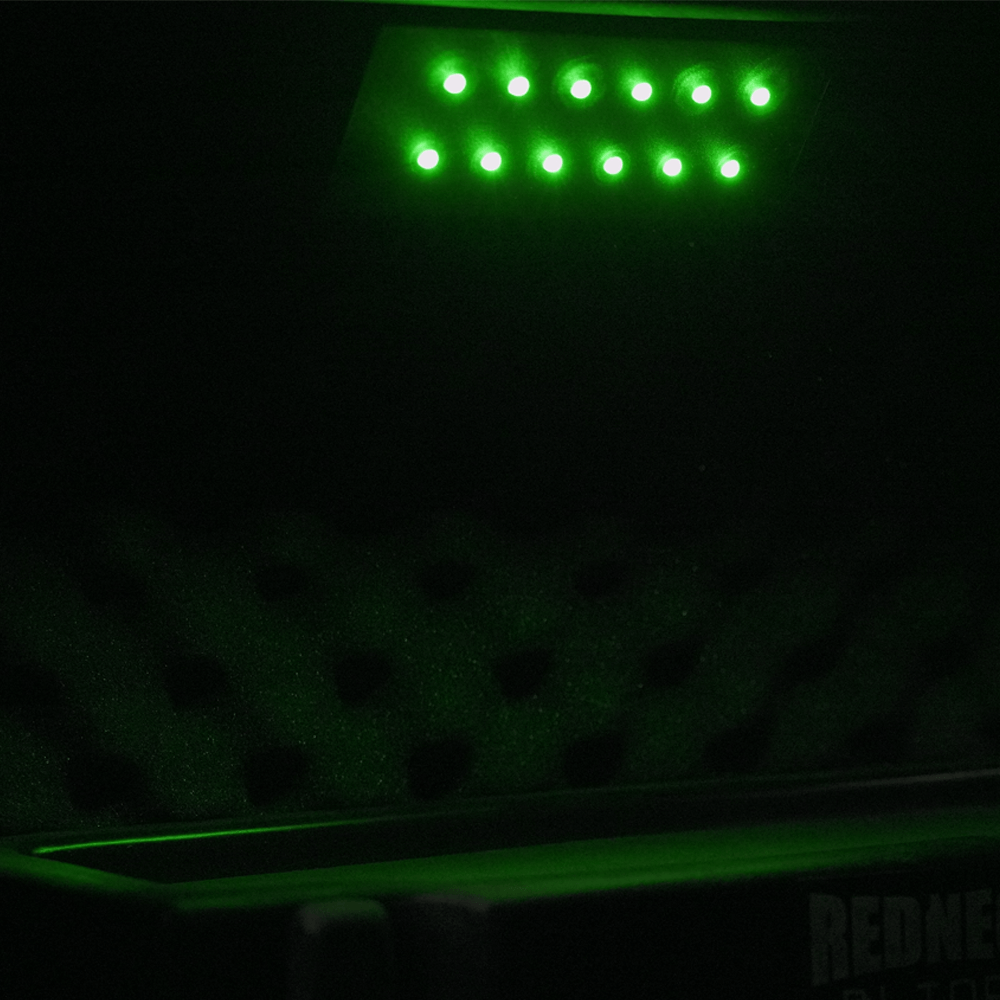 LED Under Shelf Light, 3 Way Switch, w/ Green LED's