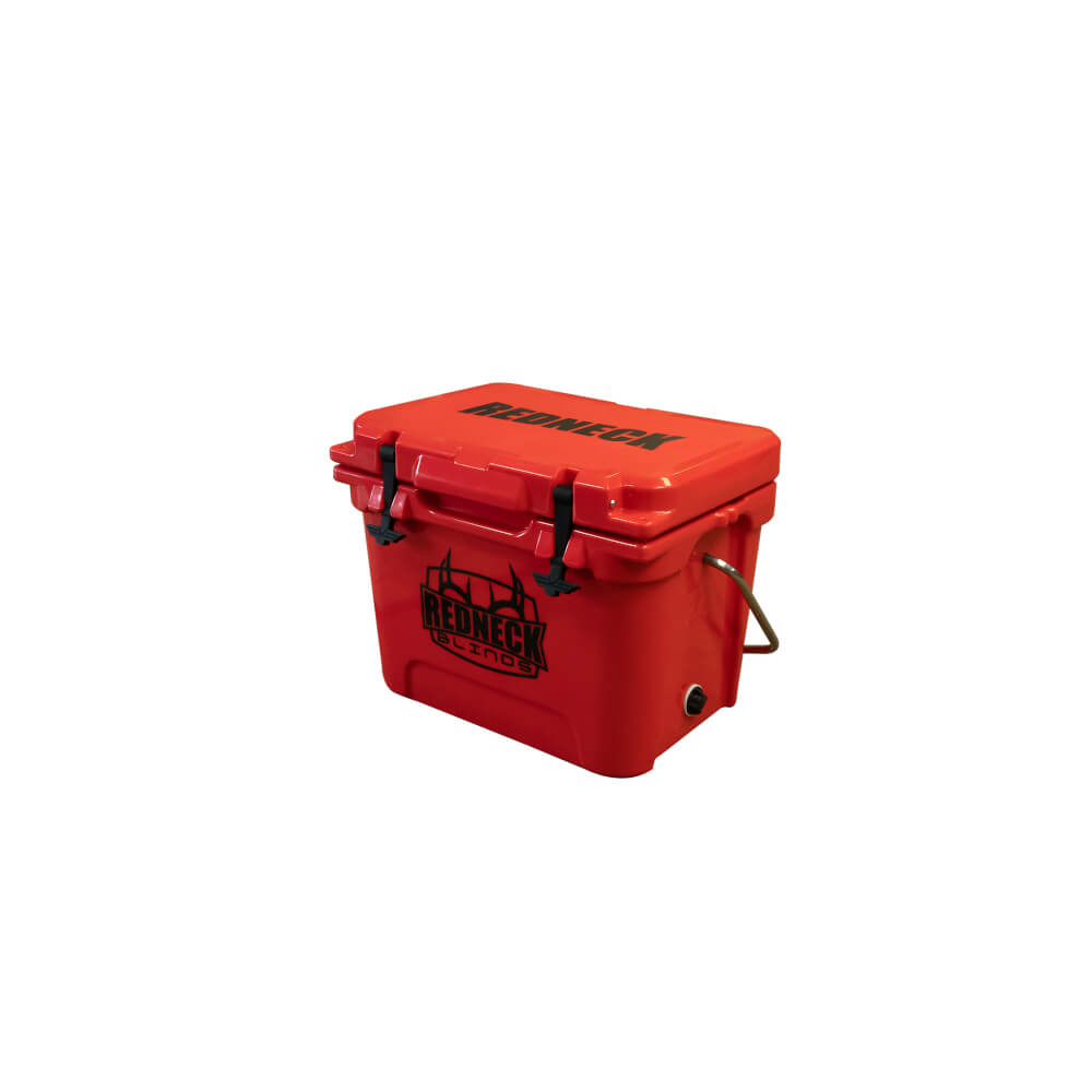 Redneck 20 Qt Cooler - Red w/ Redneck Logo & Handle
