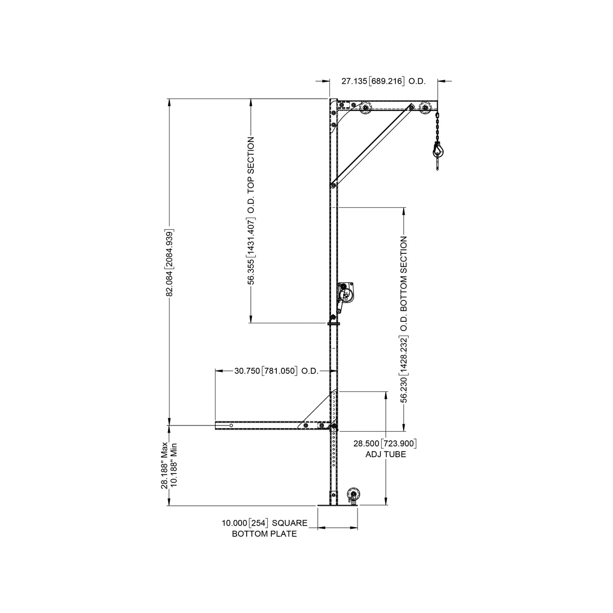 Truck and Trailer Hitch Deer Hoist & Skinner