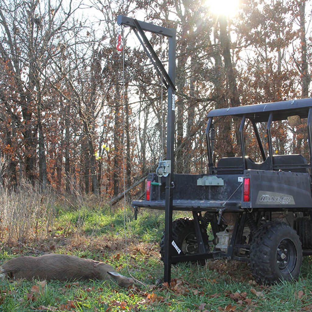 Truck and Trailer Hitch Deer Hoist & Skinner