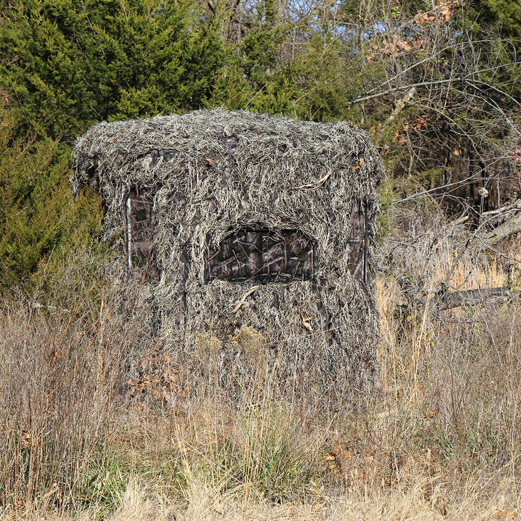 Soft Side 360° Ghillie Deluxe 6X6 Ground Blind